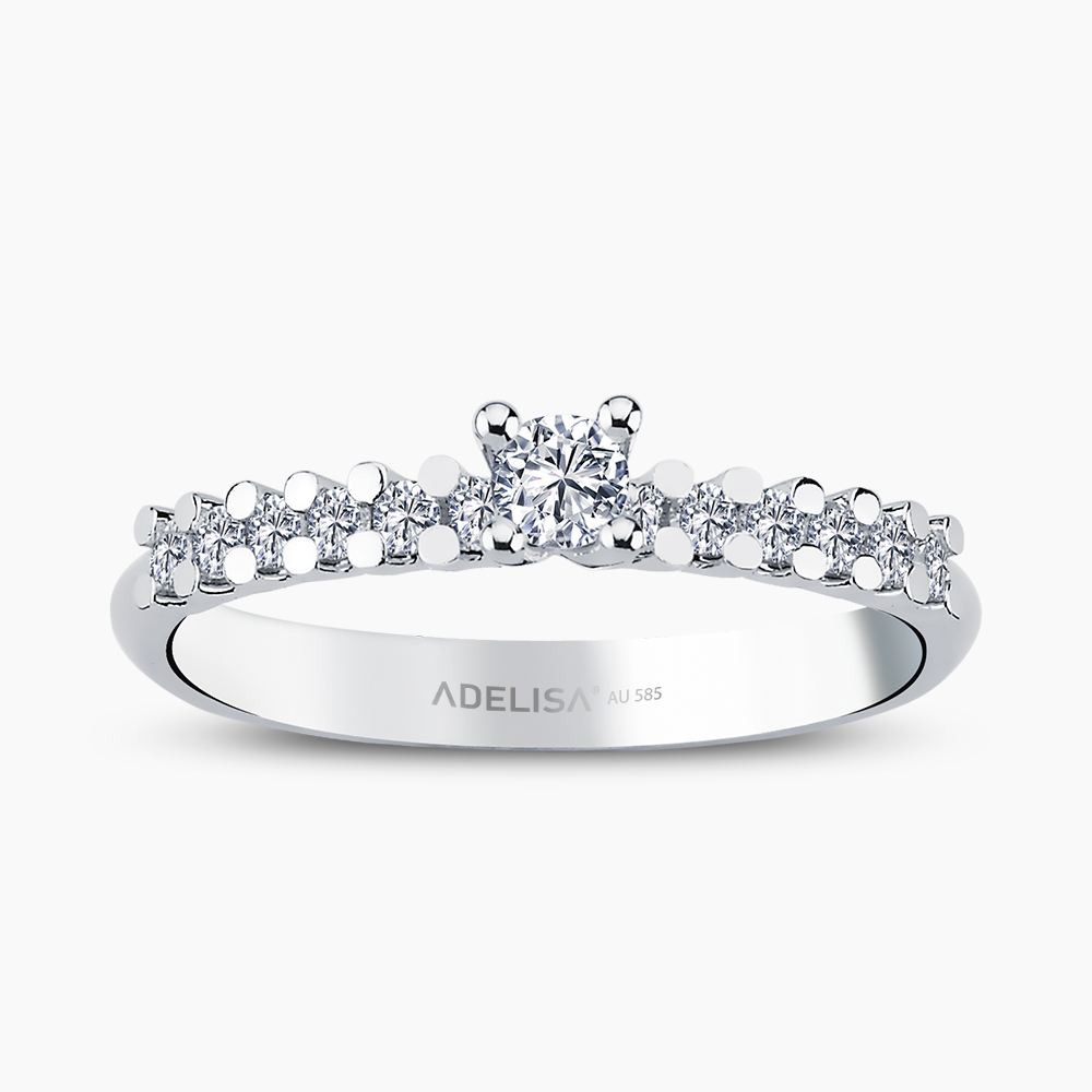 Beyaz Altın 0.36 Karat Tektaş Pırlanta Yüzük