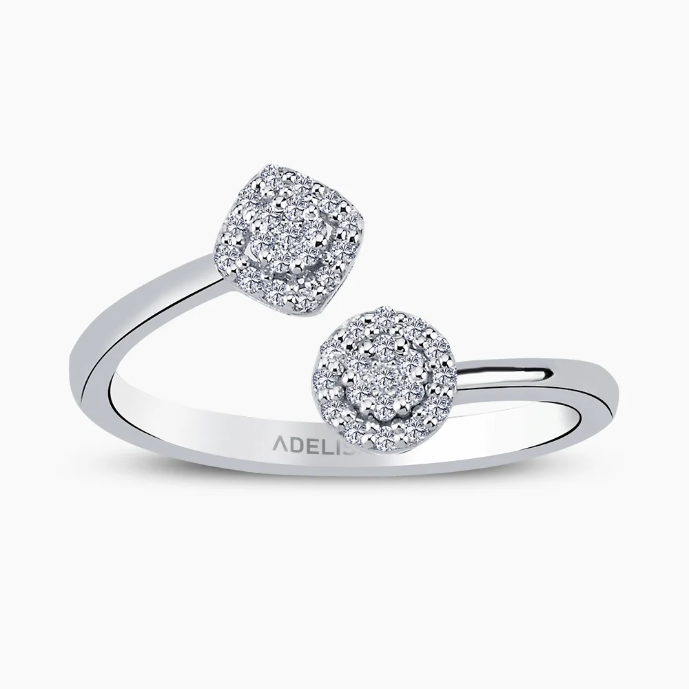 Beyaz Altın 0.19 Karat Pırlanta Yüzük