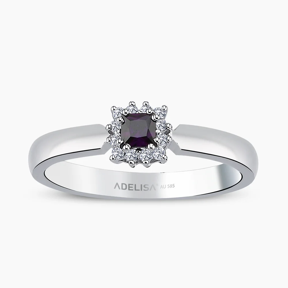 Beyaz Altın 0.07 Karat Pırlanta Yüzük