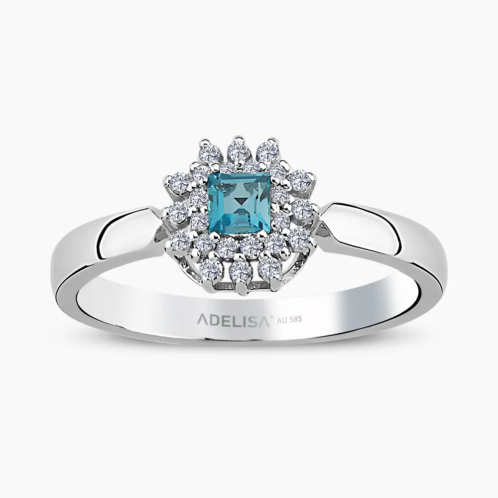 Beyaz Altın 0.14 Karat Pırlanta Yüzük