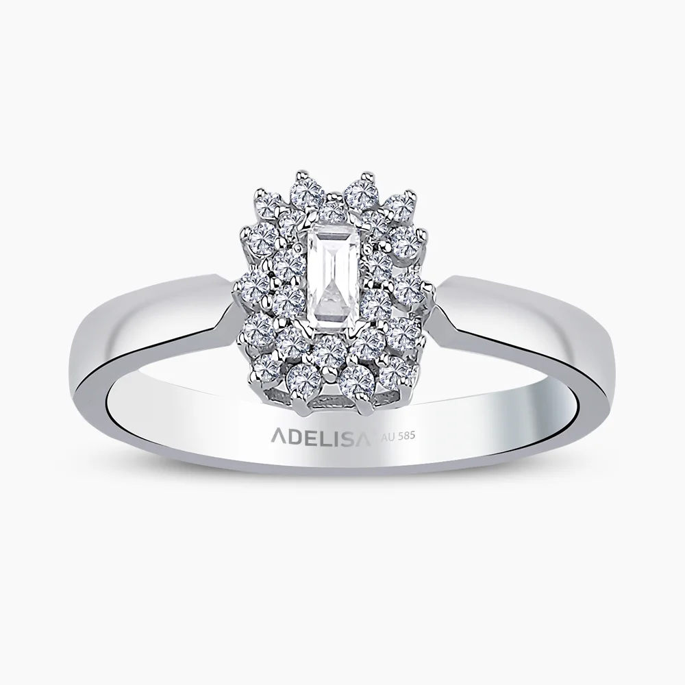 Beyaz Altın 0.29 Karat Pırlanta Yüzük