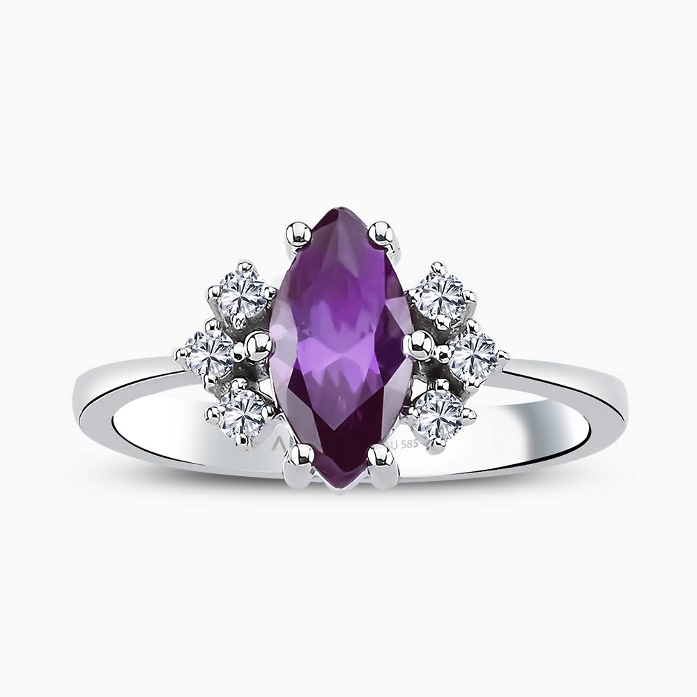 Beyaz Altın Pırlanta Yüzük